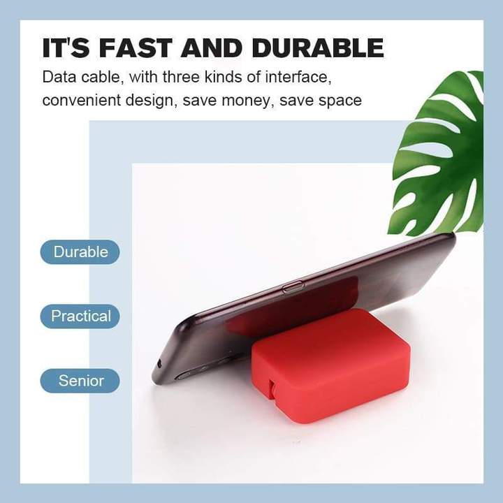 🎁CHRISTMAS SALE-50% OFF🎁4-in-1 Data Cable Phone Stand