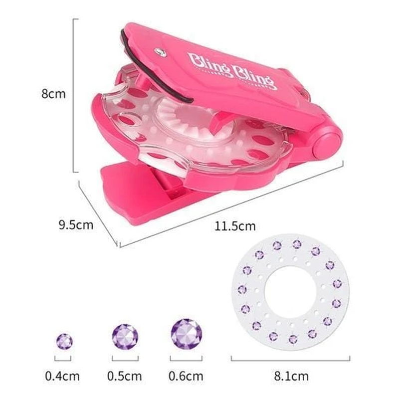 Hair Bling Stapler - Shining Bling Diamond Hair Sparkle Stapler Machine