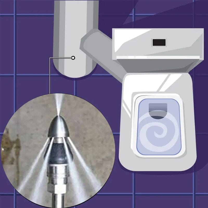 ✨HOT SALE✨Sewer Cleaning Tool High-pressure Nozzle