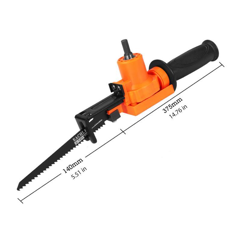 6-Piece Electric Drill Reciprocating Saw Set