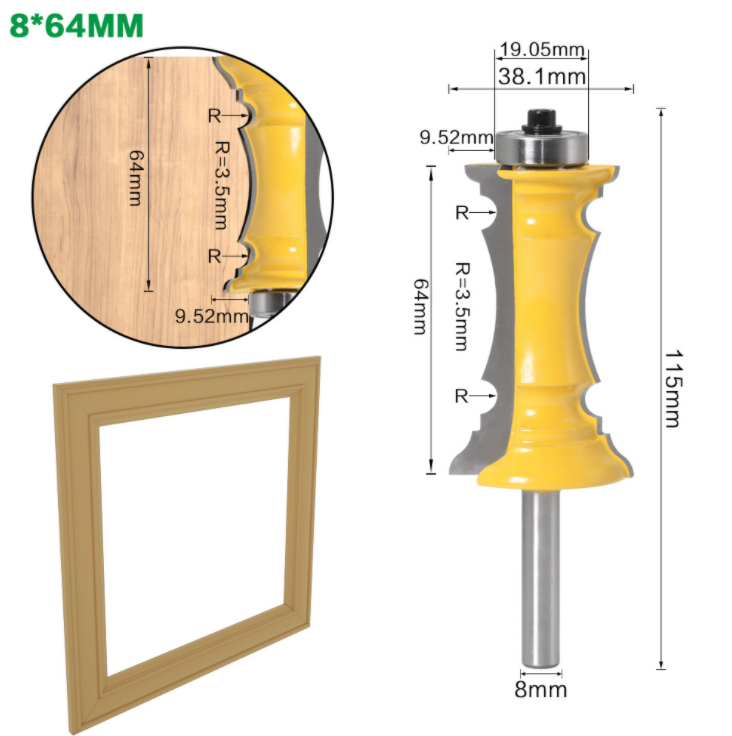 Frame Molding Router Bits