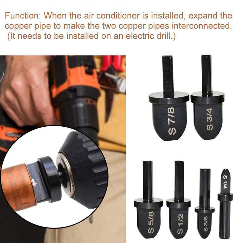 Flaring tool bit set1/4” 3/8” 1/2” 5/8” 3/4” 7/8 bits