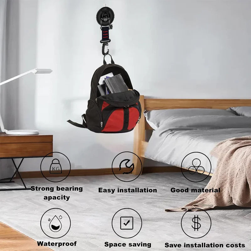 ⛺Hot Sale-63% OFF⛺Heavy Duty Vacuum Suction Cup with Hook