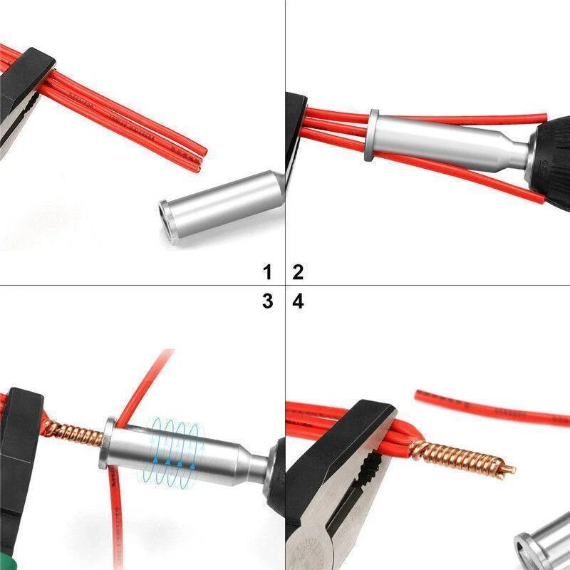 WIRE STRIPPING AND TWISTING TOOL