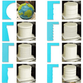 8-Style Cake Scrapers