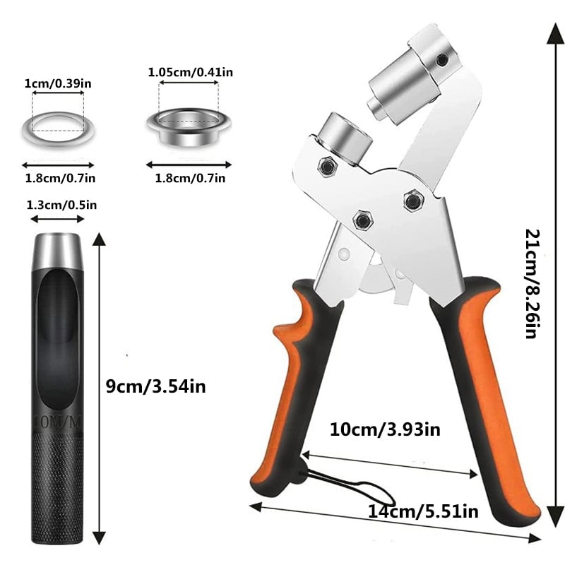 Eyelet Pliers for Tarpaulins （With 500*sets of eyelets）
