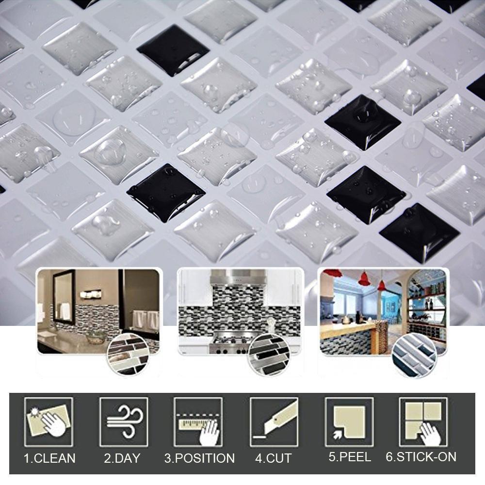 (🔥New Year Promotion) 3D Mosaic Tile Self-adhesive Stickers