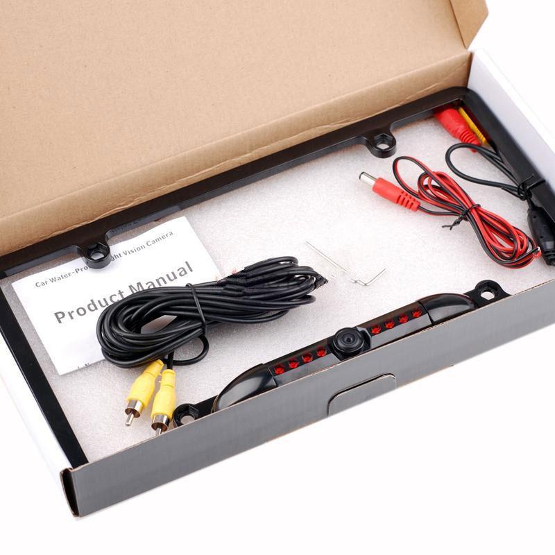License Plate IR Car Rear View Backup Camera