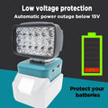 （Batteries not included）Lithium Battery LED Work Light