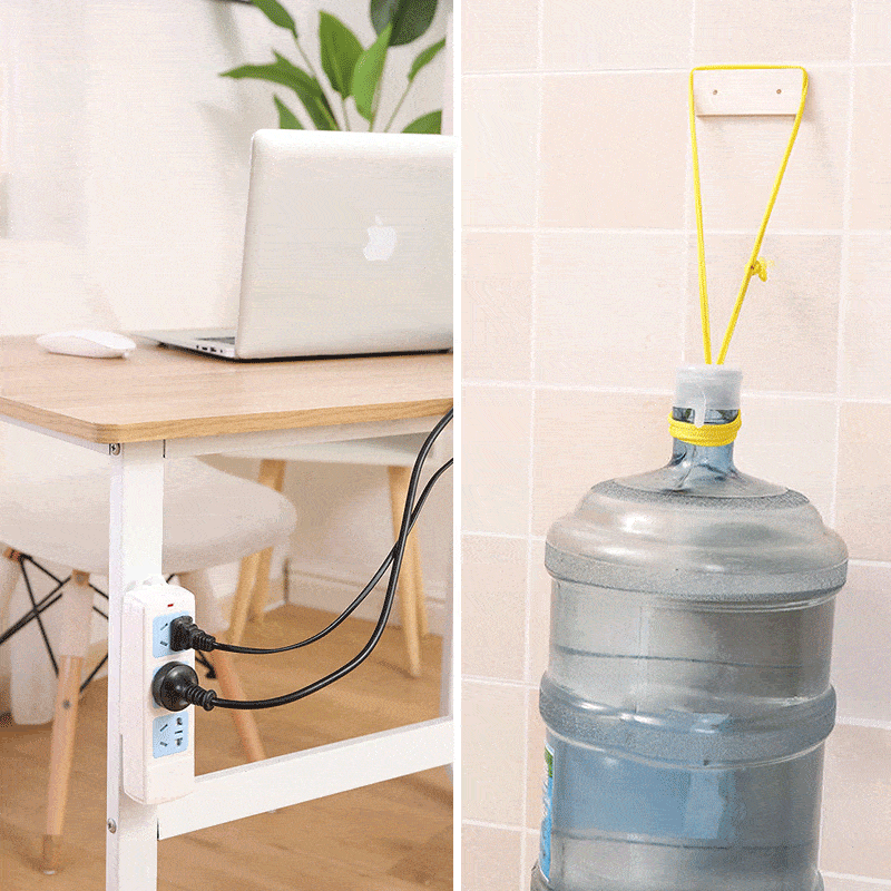 Adhesive Punch-free Socket Holder (5 PCS)