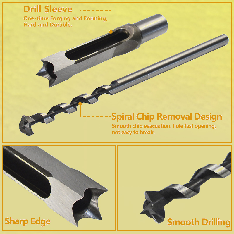 Hollow Chisel Mortise Drill Tool