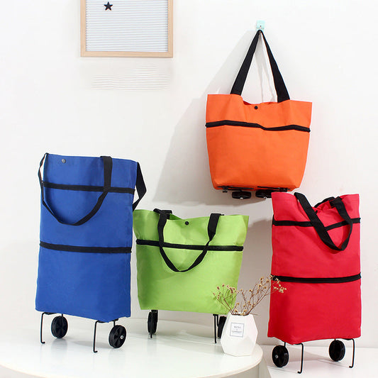 🎉Mother's Day Promotion-50% OFF🎉Foldable Shopping Trolley Tote Bag