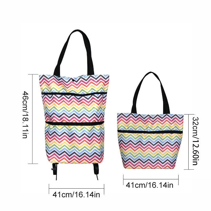 🎉Mother's Day Promotion-50% OFF🎉Foldable Shopping Trolley Tote Bag