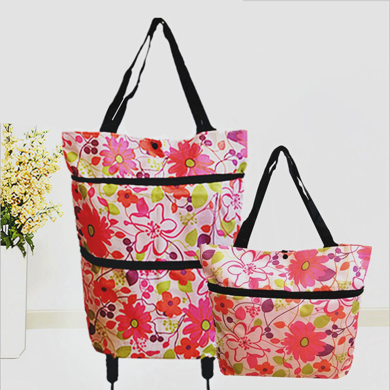 🎉Mother's Day Promotion-50% OFF🎉Foldable Shopping Trolley Tote Bag