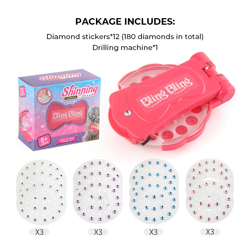 Hair Bling Stapler - Shining Bling Diamond Hair Sparkle Stapler Machine