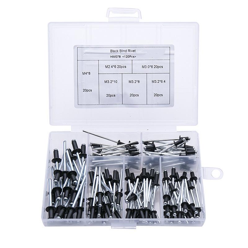 【🔥50% OFF🔥】Professional Rivet Gun Adapter Kit 🛠With 120 PCS RIVET WITH BOX