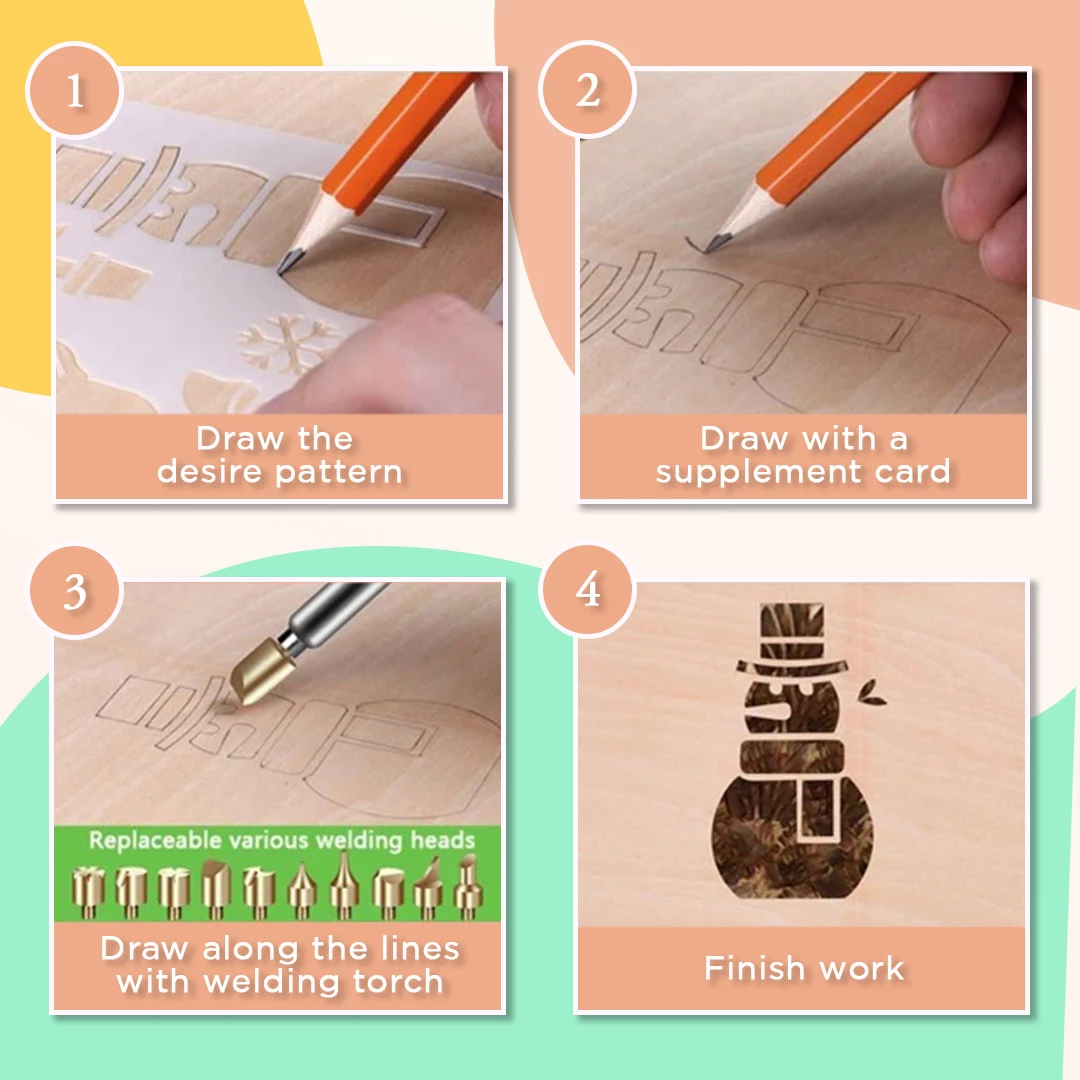 (LAST DAY PROMOTIONS- Save 50% OFF)Wood Burning Pyrography Kit 37pcs