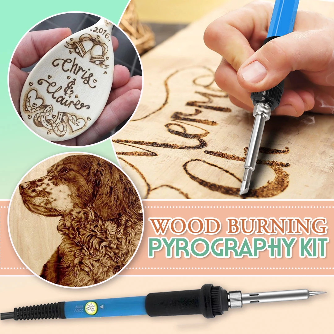 (LAST DAY PROMOTIONS- Save 50% OFF)Wood Burning Pyrography Kit 37pcs