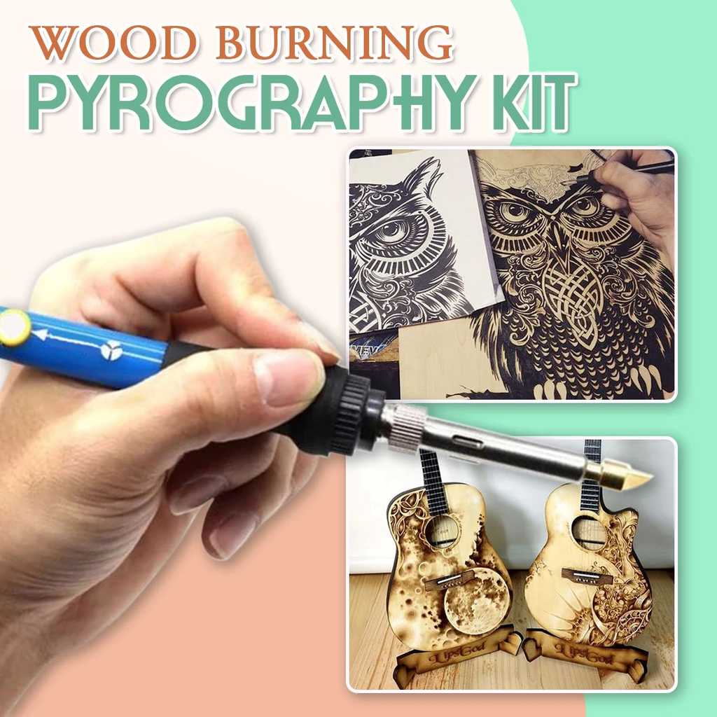 (LAST DAY PROMOTIONS- Save 50% OFF)Wood Burning Pyrography Kit 37pcs