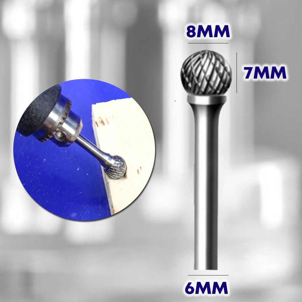 Ball End Double Cut Rotary Burrs File