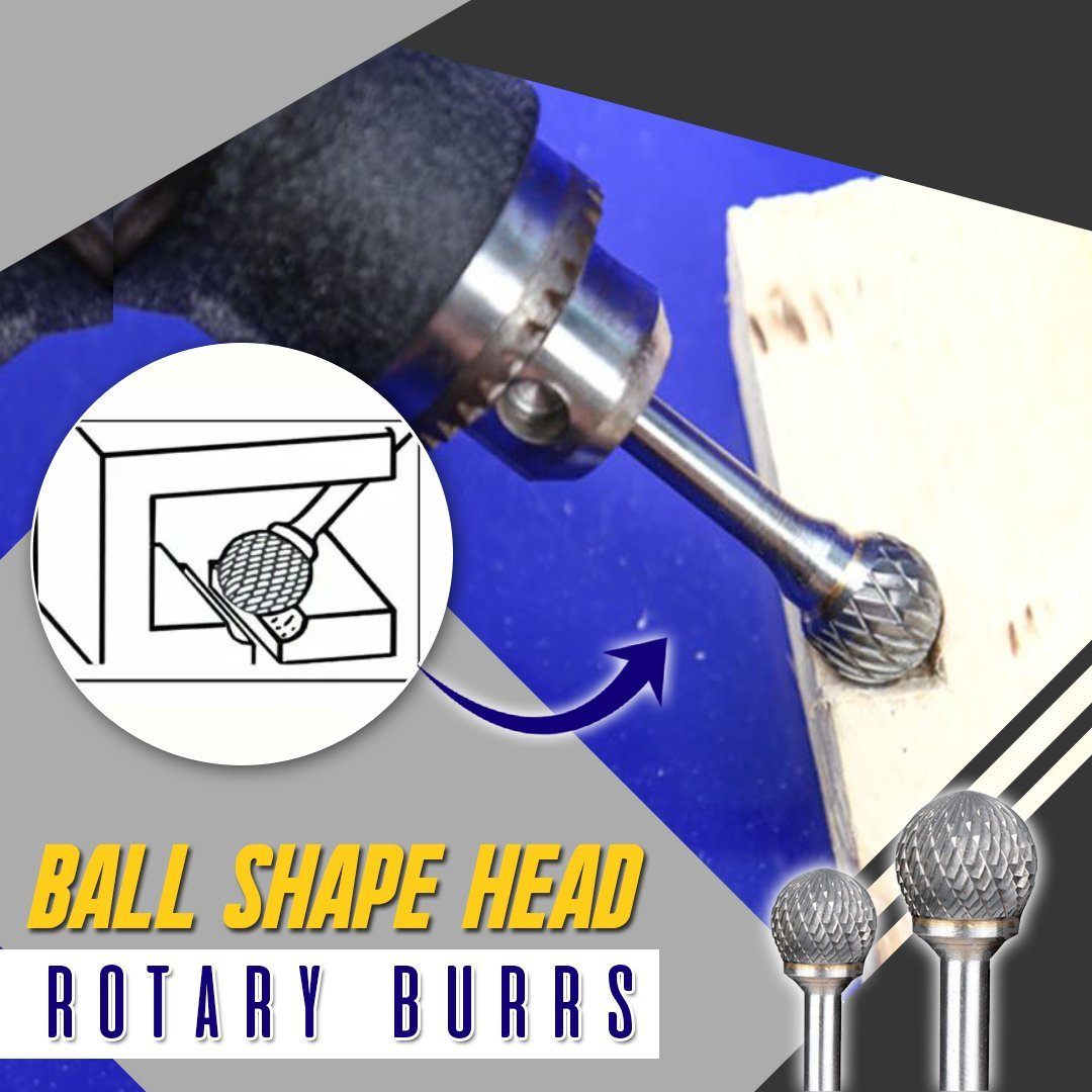 Ball End Double Cut Rotary Burrs File