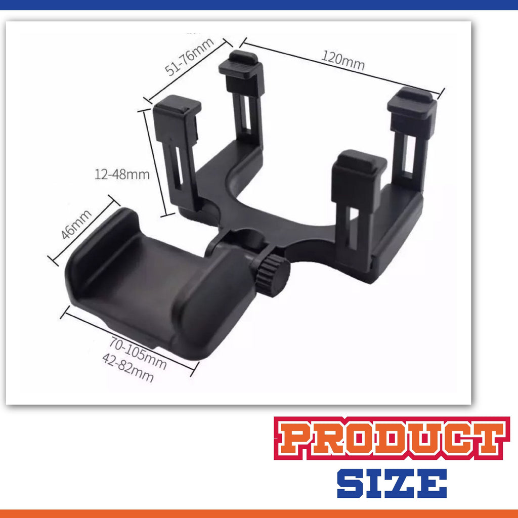 Rear-view Mirror Phone Mount