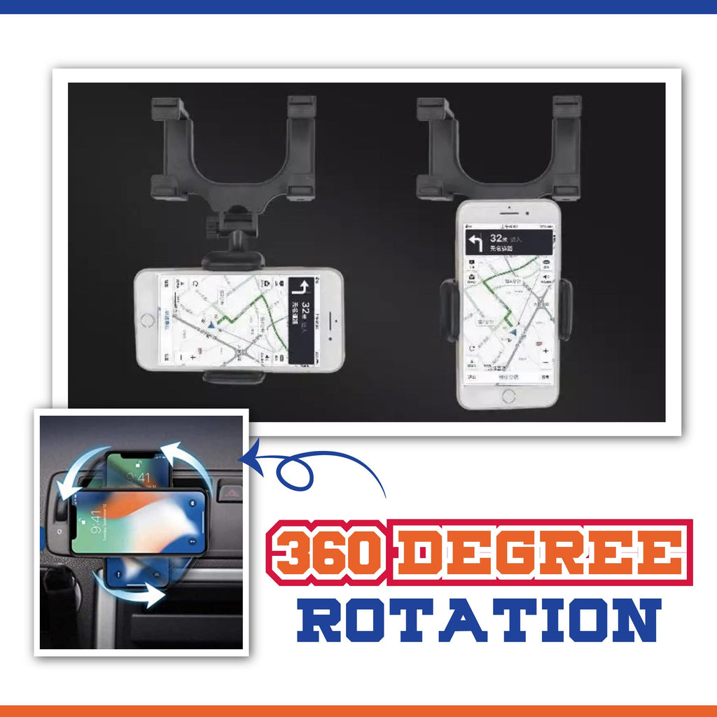 Rear-view Mirror Phone Mount