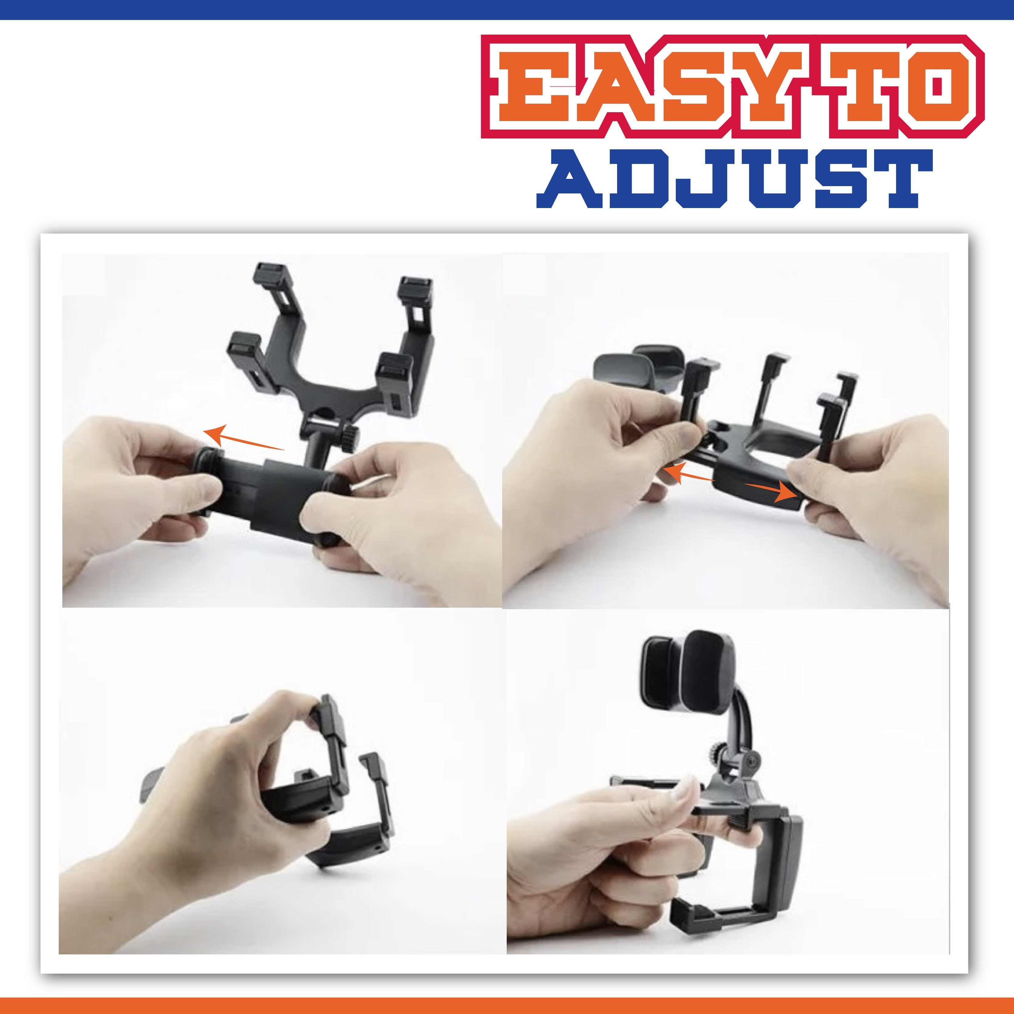 Rear-view Mirror Phone Mount